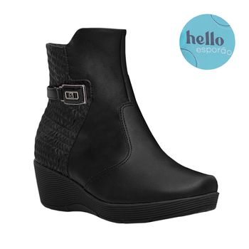 Bota-Preto-Dupla-Textura-Anabela-Ondulado-|-Comfort-Tamanho--35---Cor--PRETO-0